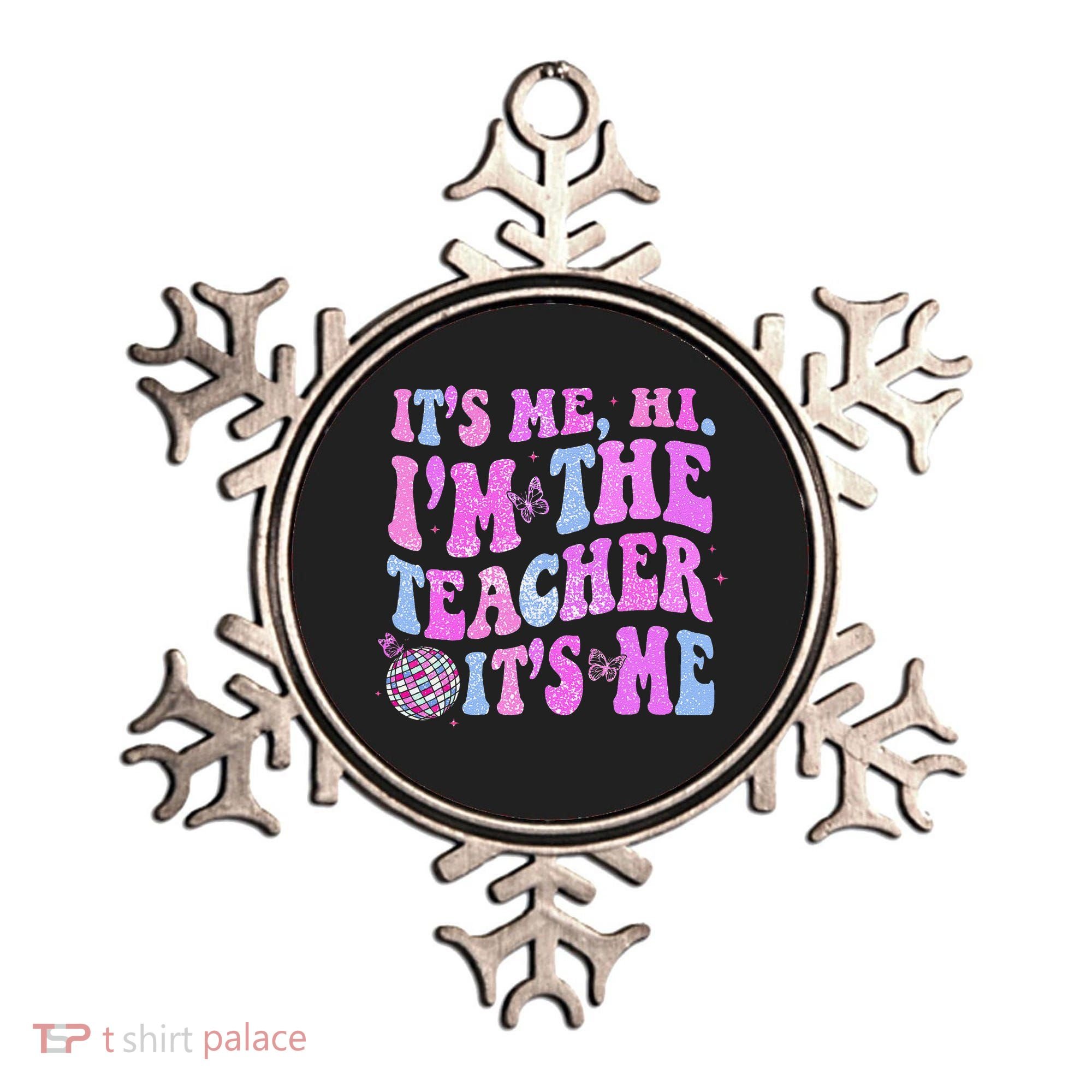 Groovy Its Me Hi Im The Teacher Its Me Teacher Life Ornament