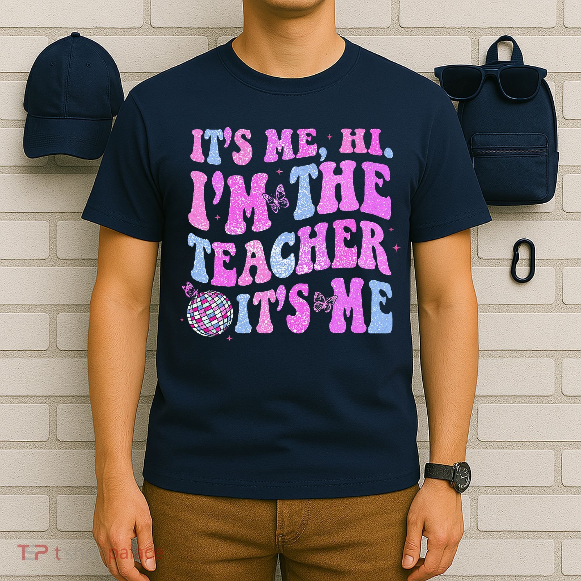 Groovy Its Me Hi Im The Teacher Its Me Teacher Life T-Shirt
