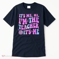 Groovy Its Me Hi Im The Teacher Its Me Teacher Life Tall T-Shirt thumb 0