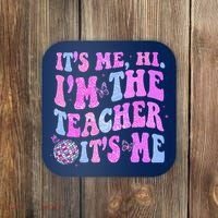 Groovy Its Me Hi Im The Teacher Its Me Teacher Life Coaster thumb 0