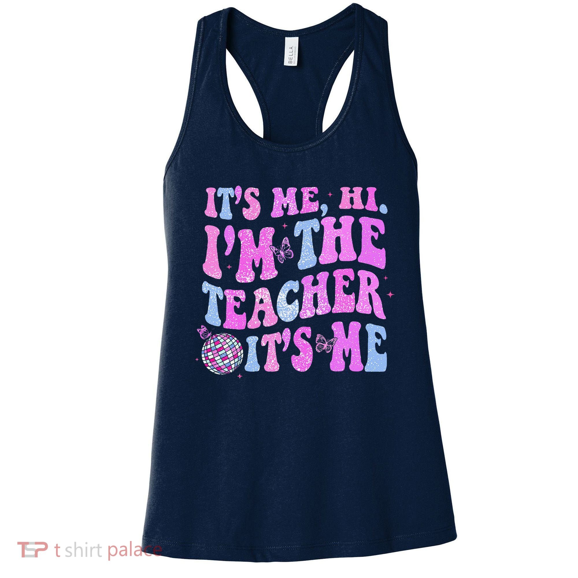 Groovy Its Me Hi Im The Teacher Its Me Teacher Life Women's Tank Top