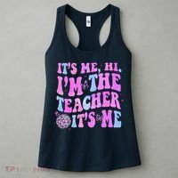 Groovy Its Me Hi Im The Teacher Its Me Teacher Life Women's Tank Top thumb 3