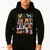 Groovy In My Vet Tech Era Monogrammed Veterinarian Grad Hoodie thumb 2