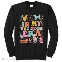 Groovy In My Vet Tech Era Monogrammed Veterinarian Grad Sweatshirt thumb 0