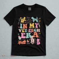 Groovy In My Vet Tech Era Monogrammed Veterinarian Grad T-Shirt thumb 5