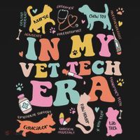 Groovy In My Vet Tech Era Monogrammed Veterinarian Grad Baby Bodysuit thumb 2