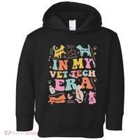 Groovy In My Vet Tech Era Monogrammed Veterinarian Grad Toddler Hoodie thumb 0