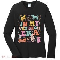 Groovy In My Vet Tech Era Monogrammed Veterinarian Grad Women's Long Sleeve Shirt thumb 0