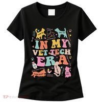 Groovy In My Vet Tech Era Monogrammed Veterinarian Grad Women's T-Shirt thumb 0