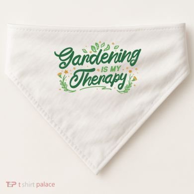 Gardening Is My Therapy USA-Made Doggie Bandana