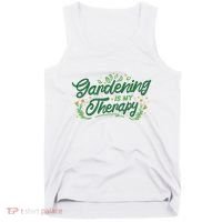 Gardening Is My Therapy Tank Top thumb 0