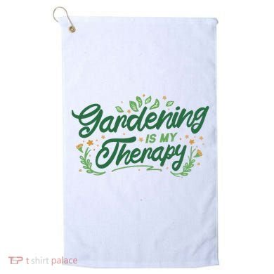 Gardening Is My Therapy Golf Towel