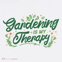 Gardening Is My Therapy Golf Towel thumb 3