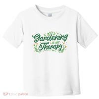 Gardening Is My Therapy Toddler T-Shirt thumb 0