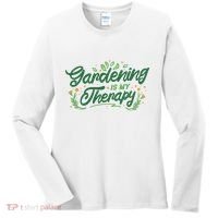 Gardening Is My Therapy Women's Long Sleeve Shirt thumb 0