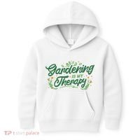 Gardening Is My Therapy Kids Hoodie thumb 0