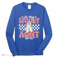 Groovy In My Spooky Aunt Era Retro Auntie Halloween Ghost Gift Long Sleeve Shirt thumb 0