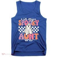 Groovy In My Spooky Aunt Era Retro Auntie Halloween Ghost Gift Tank Top thumb 0