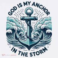 God Is My Anchor In The Storm Christian Jesus Christ Bible Sweatshirt thumb 3
