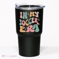 Groovy In My Soccer Era Cute Tumbler thumb 0
