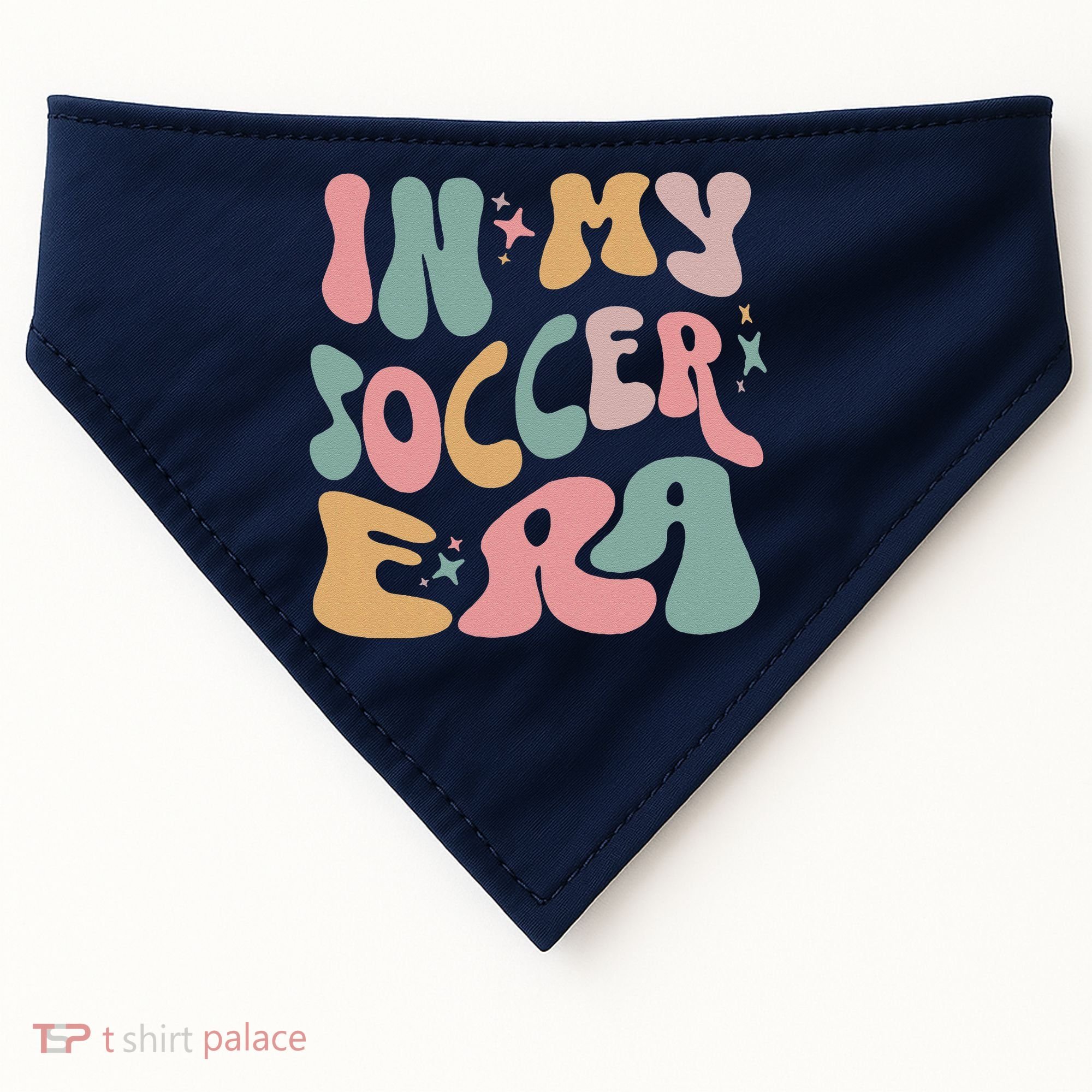 Groovy In My Soccer Era Cute USA-Made Doggie Bandana