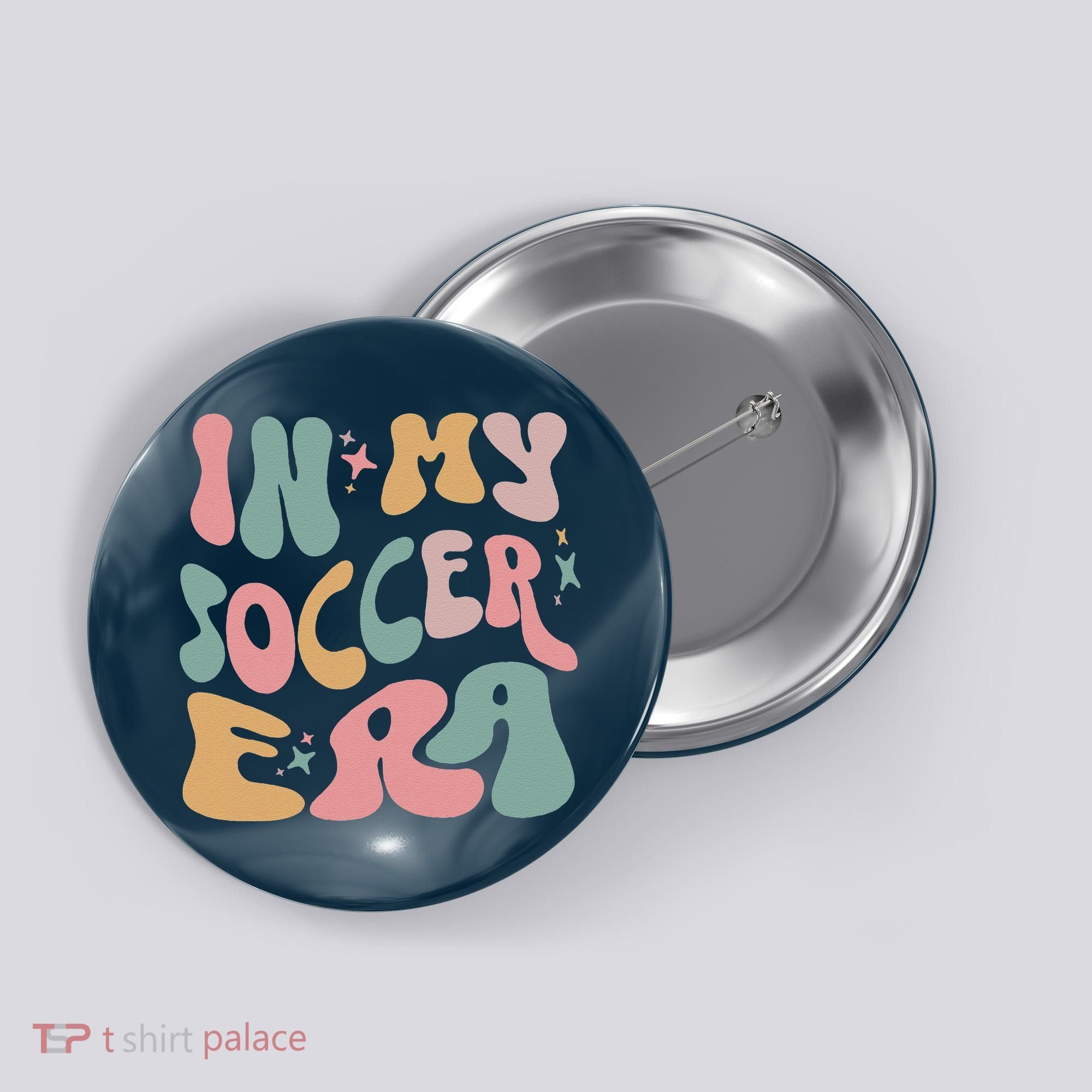 Groovy In My Soccer Era Cute Button