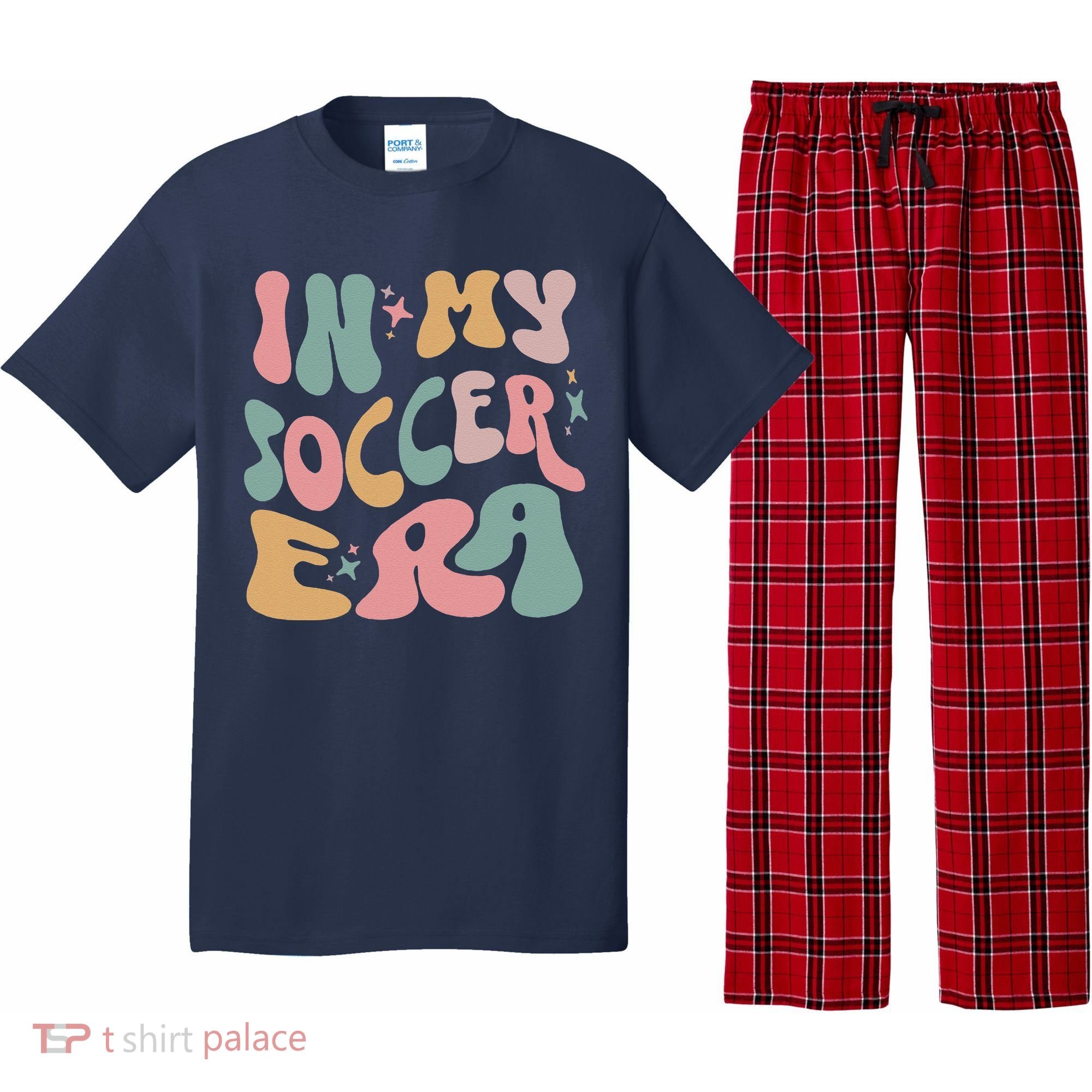 Groovy In My Soccer Era Cute Pajama Set