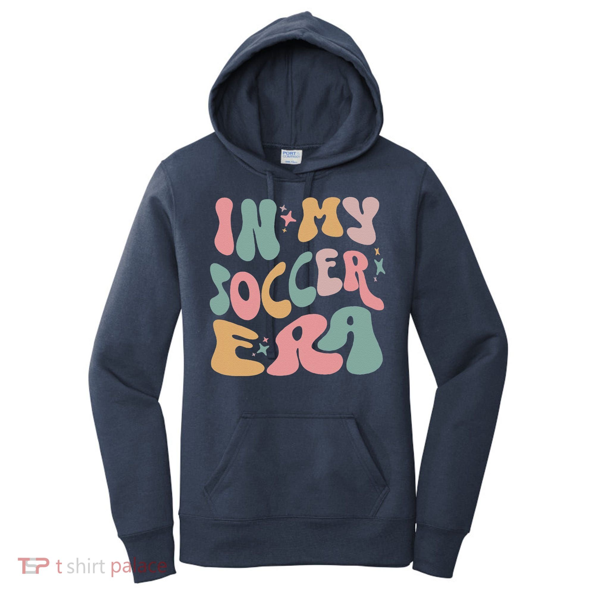Groovy In My Soccer Era Cute Women's Hoodie