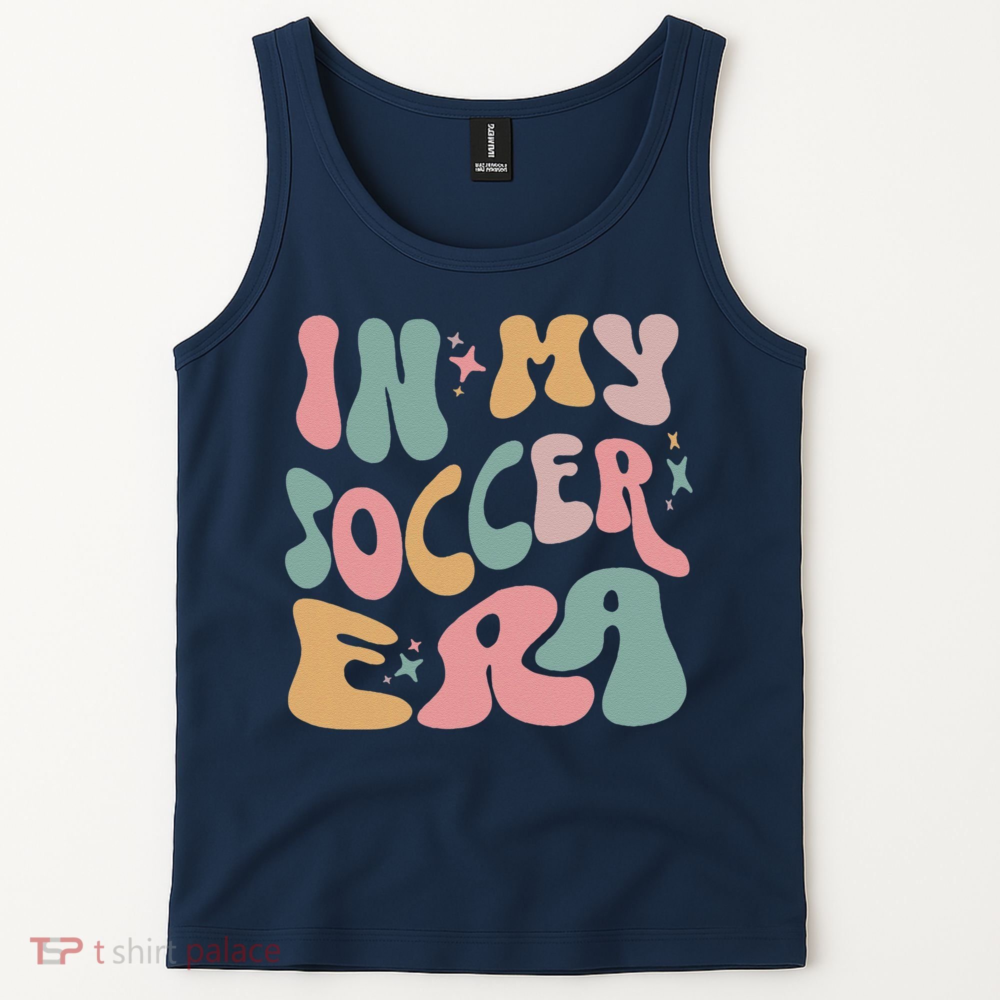 Groovy In My Soccer Era Cute Tank Top