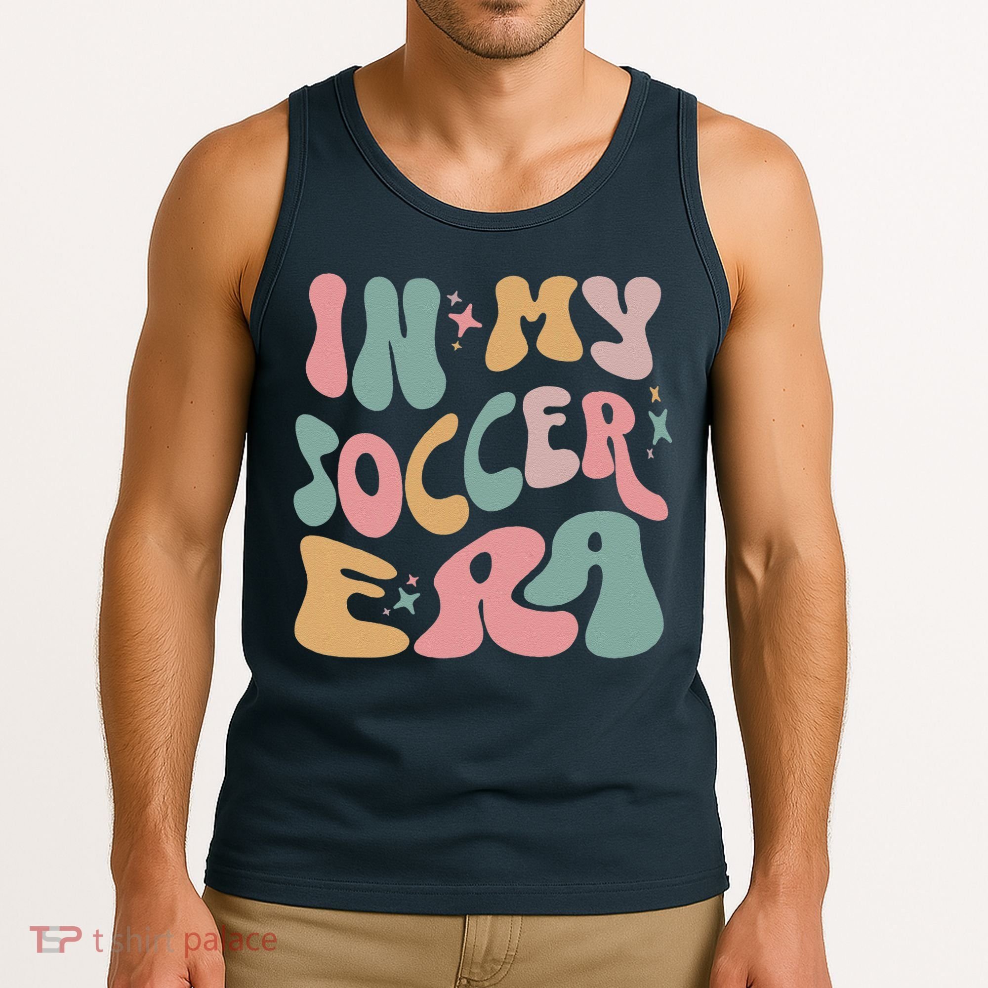 Groovy In My Soccer Era Cute Tank Top