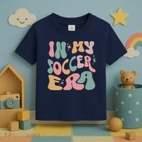 Groovy In My Soccer Era Cute Toddler T-Shirt thumb 3