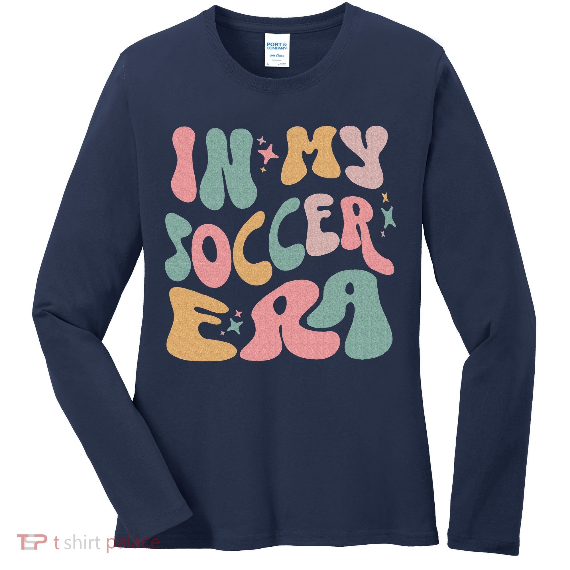 Groovy In My Soccer Era Cute Women's Long Sleeve Shirt