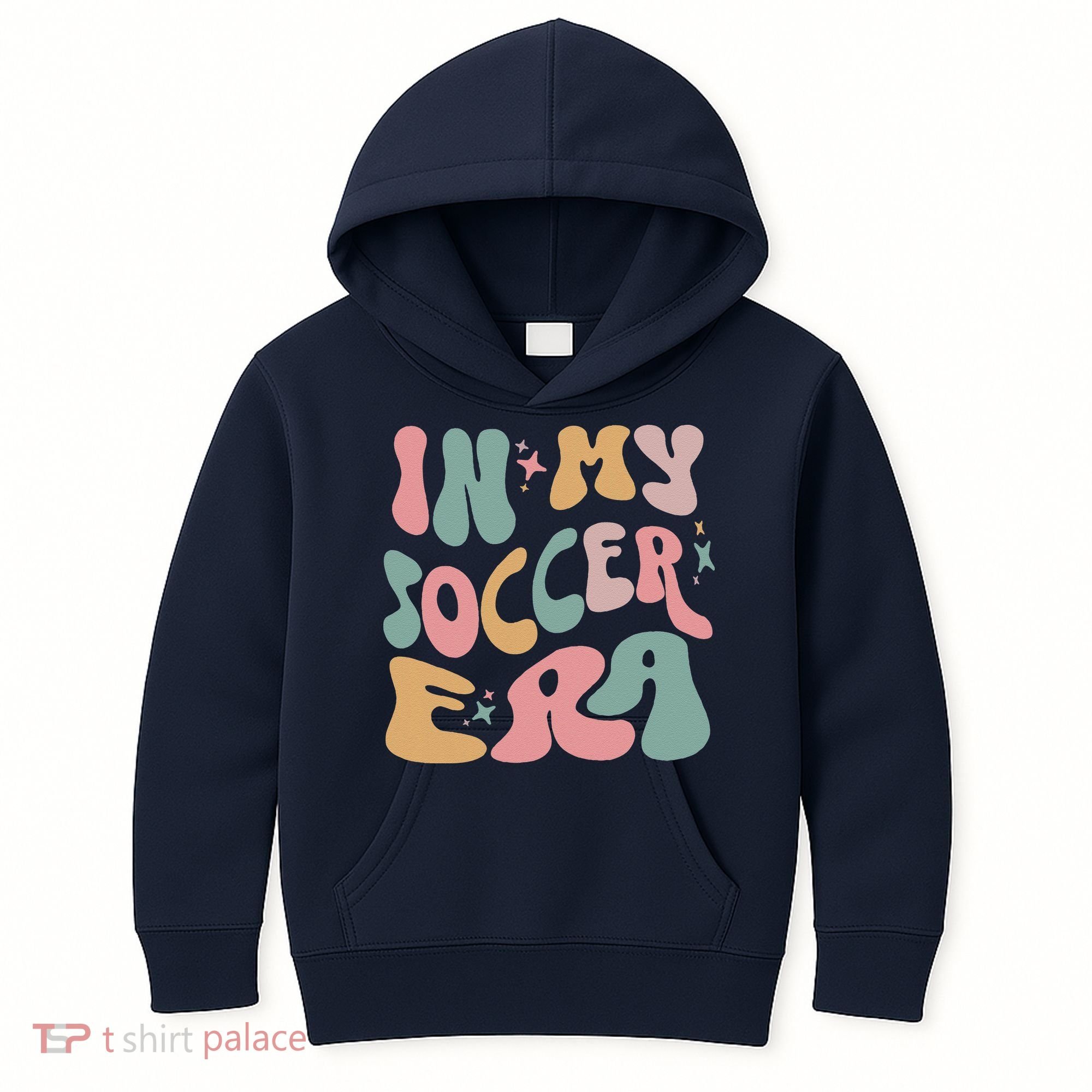 Groovy In My Soccer Era Cute Kids Hoodie