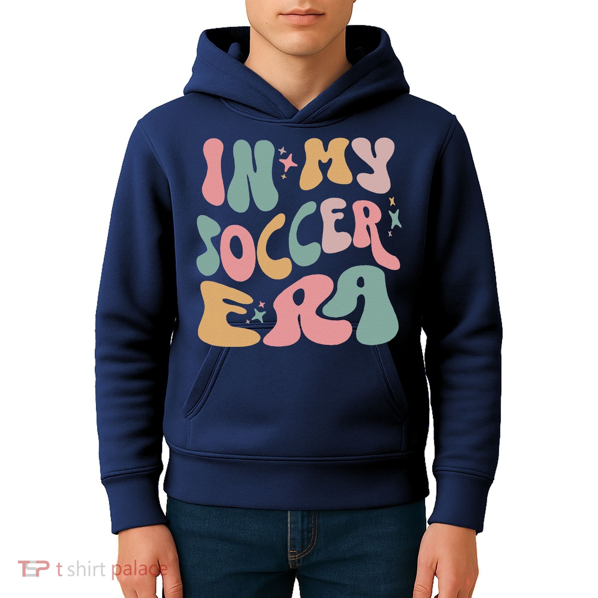 Groovy In My Soccer Era Cute Kids Hoodie