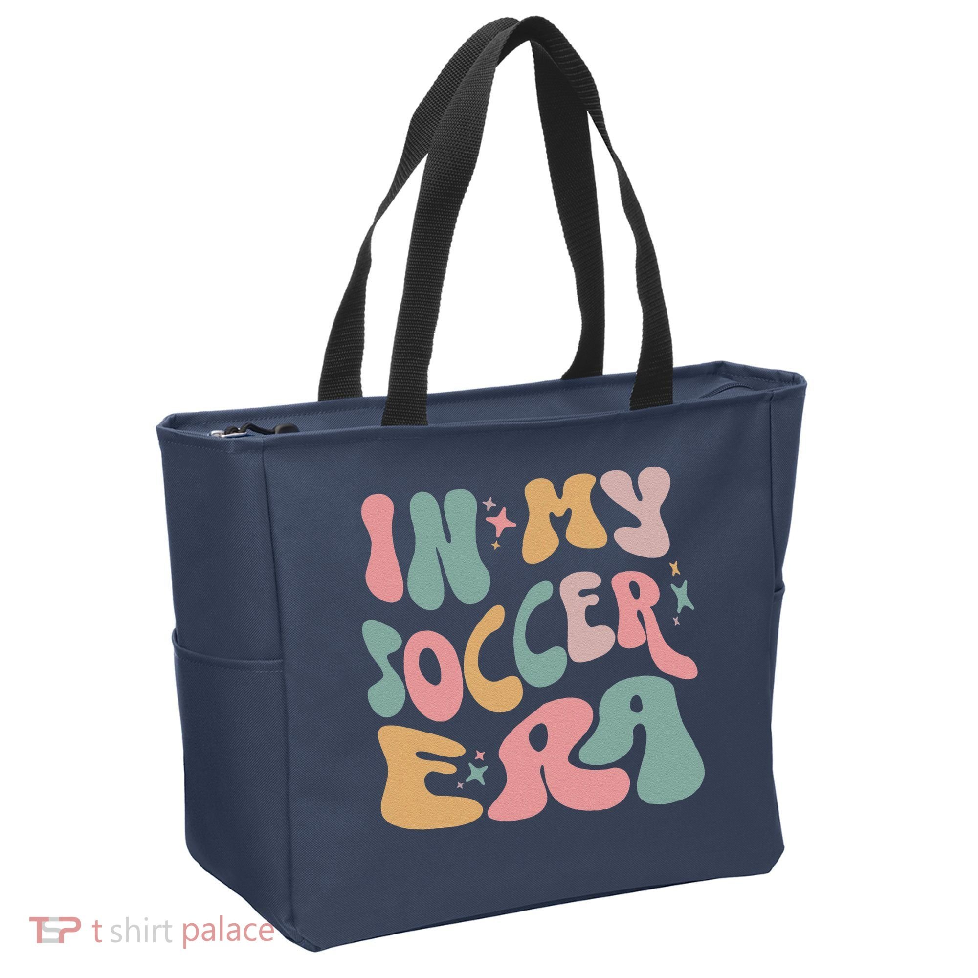 Groovy In My Soccer Era Cute Tote Bag
