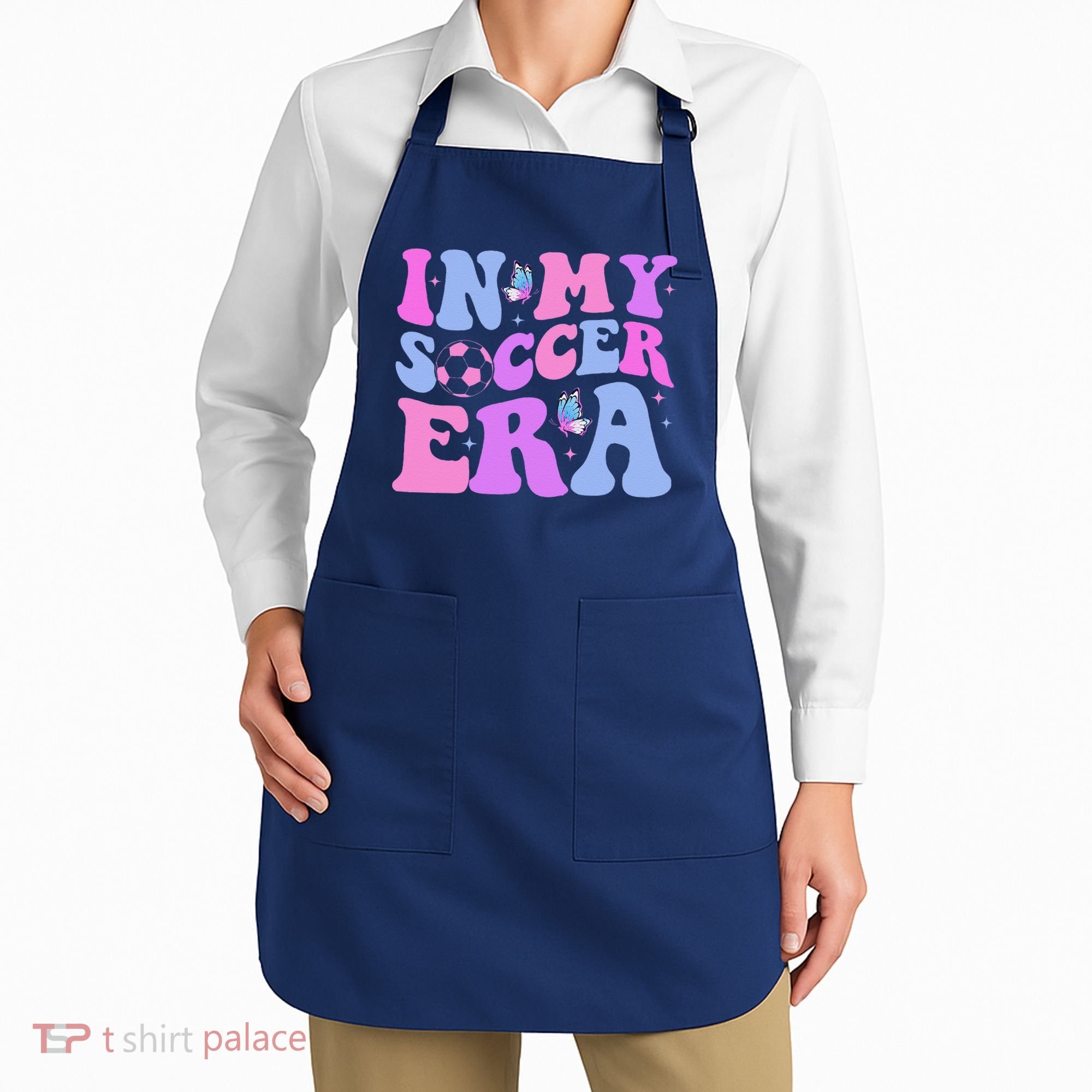 Groovy In My Soccer Era Soccer Player Cute Apron