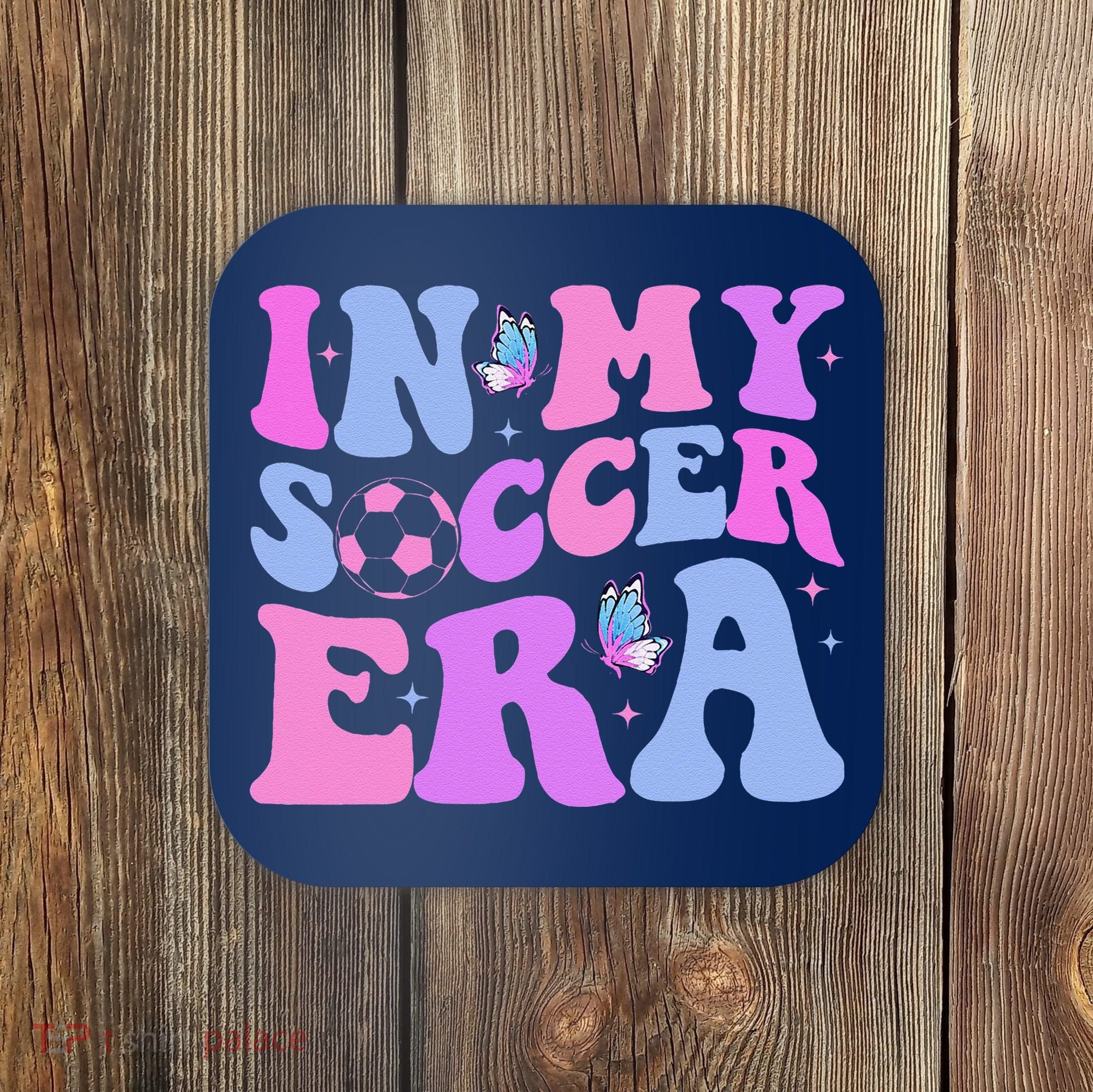 Groovy In My Soccer Era Soccer Player Cute Coaster