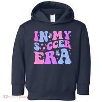 Groovy In My Soccer Era Soccer Player Cute Toddler Hoodie thumb 0