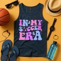 Groovy In My Soccer Era Soccer Player Cute Tank Top thumb 4