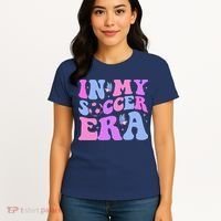 Groovy In My Soccer Era Soccer Player Cute Women's T-Shirt thumb 4