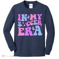 Groovy In My Soccer Era Soccer Player Cute Kids Long Sleeve Shirt thumb 0