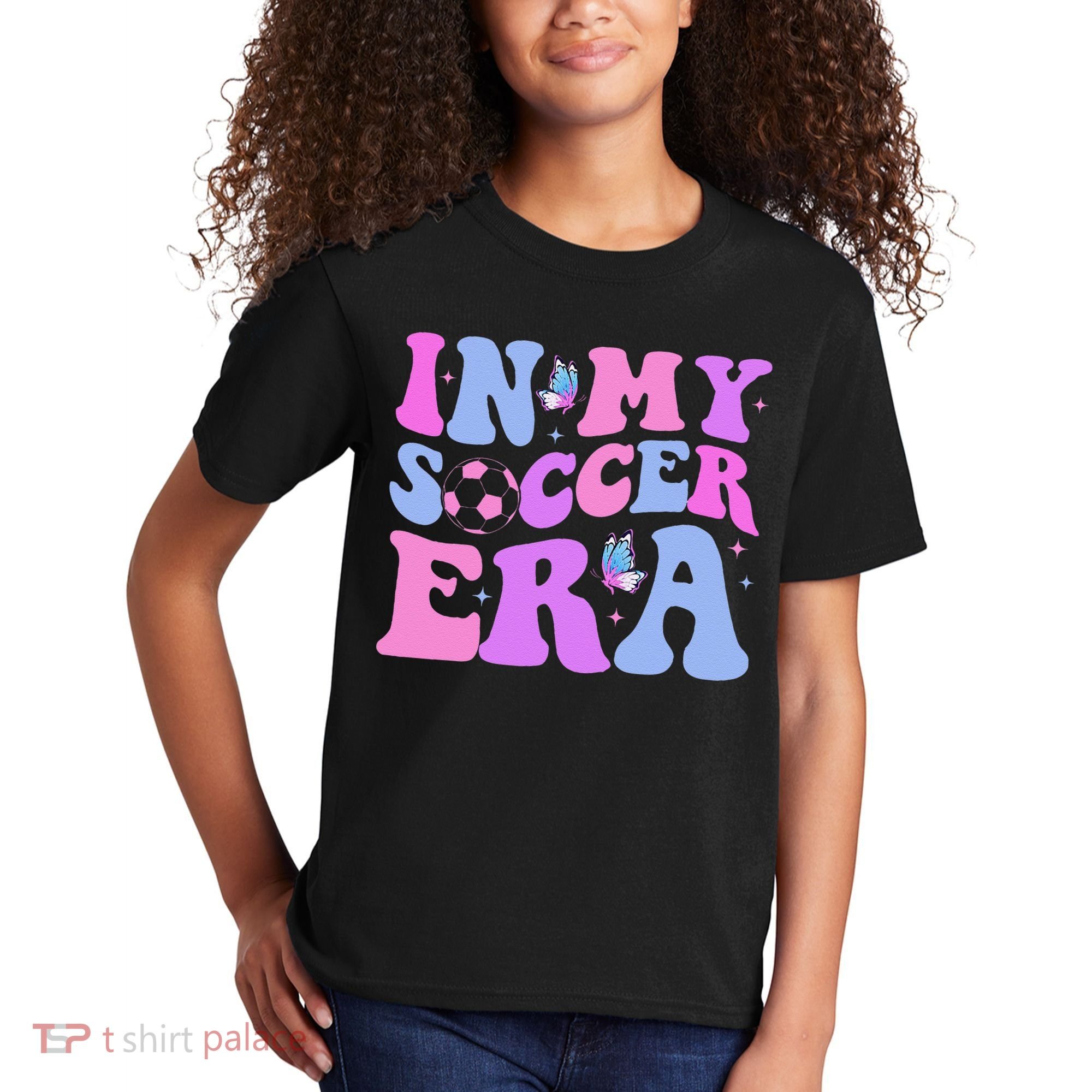Groovy In My Soccer Era Soccer Player Cute Kids T-Shirt