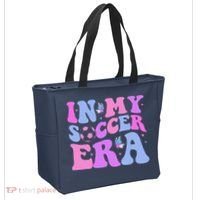 Groovy In My Soccer Era Soccer Player Cute Tote Bag thumb 2