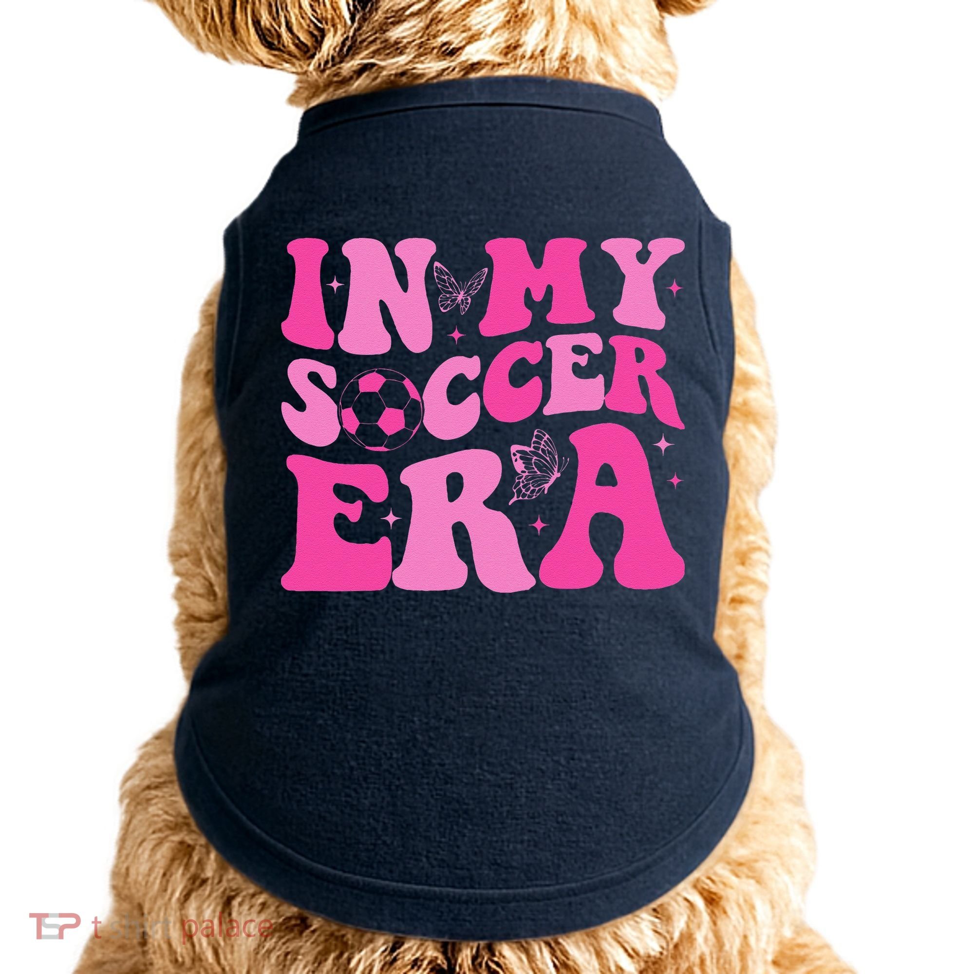 Groovy In My Soccer Era Soccer Player Doggie Tank