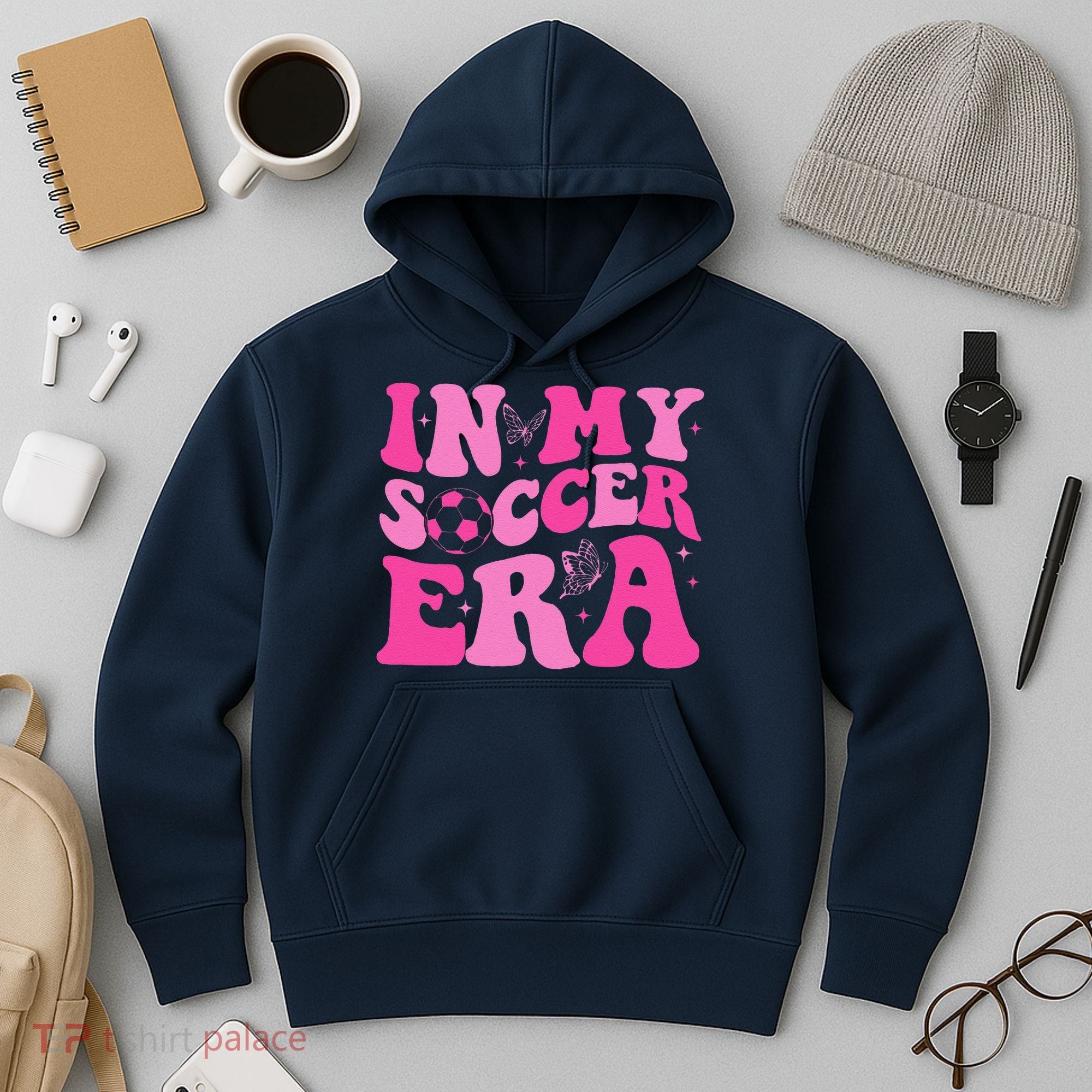 Groovy In My Soccer Era Soccer Player Hoodie