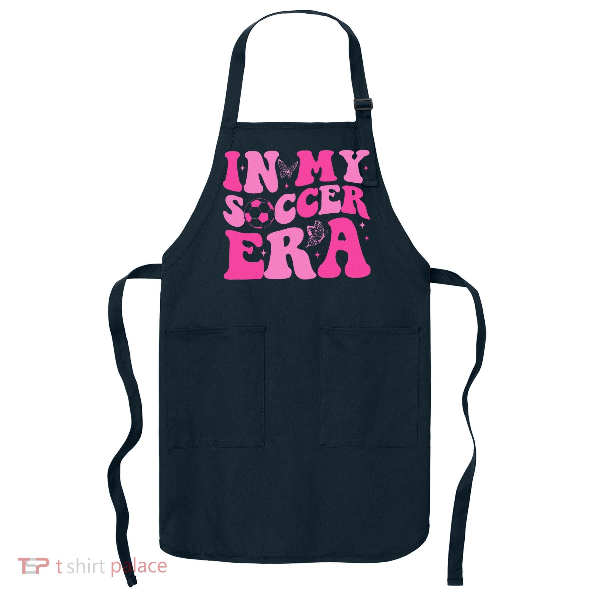 Groovy In My Soccer Era Soccer Player Apron