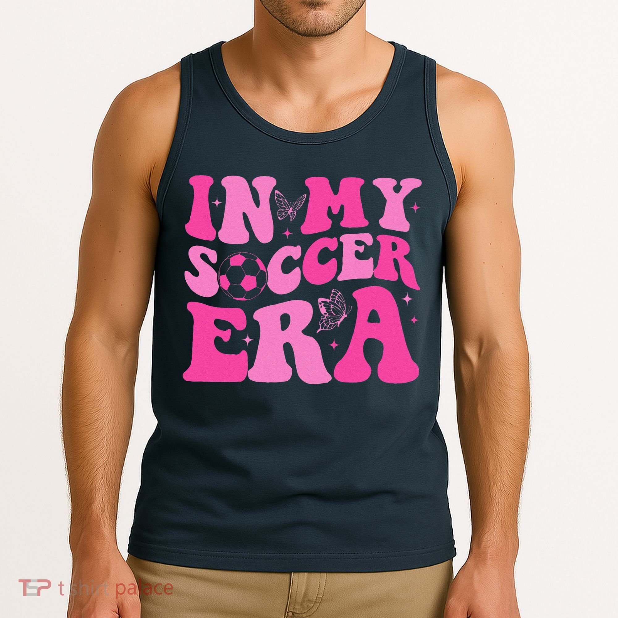 Groovy In My Soccer Era Soccer Player Tank Top