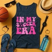 Groovy In My Soccer Era Soccer Player Tank Top thumb 4