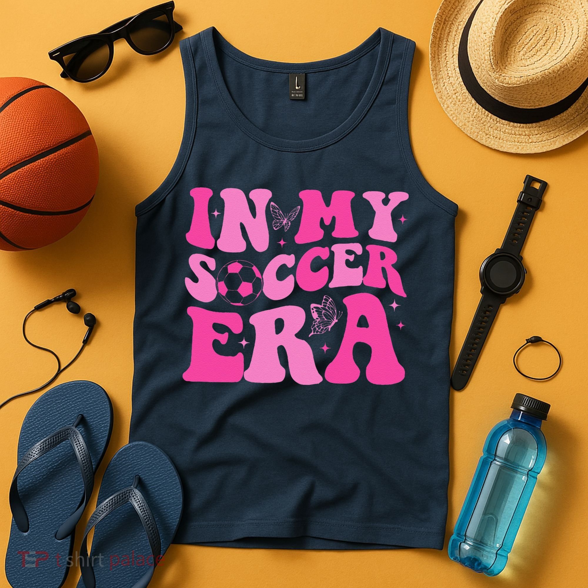 Groovy In My Soccer Era Soccer Player Tank Top