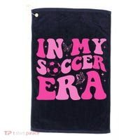 Groovy In My Soccer Era Soccer Player Golf Towel thumb 0